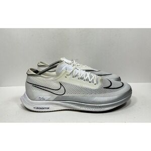 Nike ZoomX StreakFly White Metallic Silver Running Shoes Mens Size 14 DJ6566-101